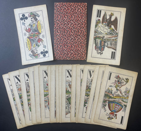 c.1885 Austrian Tarock Tarot Josef Glanz 54/54 Vienna