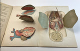 c.1900 Dutch Anatomy Book with Moveable Models, The Circulatory and Digestive System of Man