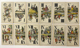 c.1865 Austrian Tarock Tarot Titze & Schinkay 54/54 Vienna