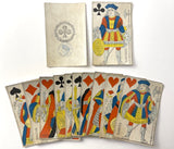 c.1850 Parisian Playing Cards  52/52 Standing Courts