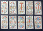 c.1845-1858 Renault Jerger Tarot de Besançon 78/78 cards