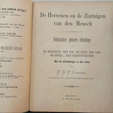 c.1890 Dutch Anatomy Book with Moveable , The Brain and the Senses of Man