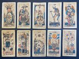 19th Century Italian Tarot Cards Bordoni c.1890 Milan Italy 78/78