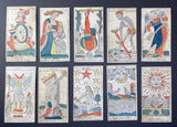c.1845-1858 Renault Jerger Tarot de Besançon 78/78 cards