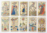 c.1870 Gassmann Swiss Tarot de Marseille Complete