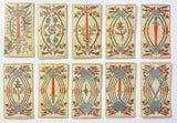 c.1870 Gassmann Swiss Tarot de Marseille Complete