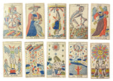 c.1870 Gassmann Swiss Tarot de Marseille Complete