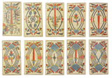c.1870 Gassmann Swiss Tarot de Marseille Complete