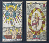 c.1885-90 Lequart Tarot de Besançon 77/78 cards