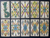 c.1885-90 Lequart Tarot de Besançon 77/78 cards