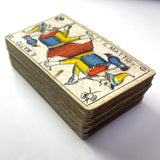 c.1904 Guglielmo Murari Tarot Piemontese 72/78 Cards Partial