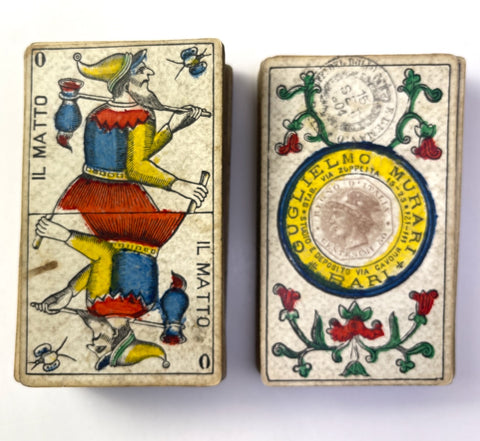 c.1904 Guglielmo Murari Tarot Piemontese 72/78 Cards Partial