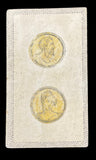 c.1850 Two of Coins Minchiate, Unkown Maker