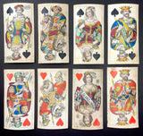 c.1870  Austrian Monkey Tarot by Josef Glanz