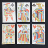 c.1760 Old French Playing Cards Lyon 32/32 Standing Courts