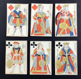 c1820-30 French Playing Cards Paris Pattern Gatteaux 52/52 Old Rare Standing Courts