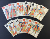c1820-30 French Playing Cards Paris Pattern Gatteaux 52/52 Old Rare Standing Courts