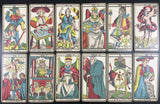 c.1900 Tarot Besançon B.P. Grimaud 77/78 Cards + 1 optional replacement card