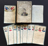 c.1825 Educational Cards Kings of France Cartes Historiques 24/24 Hand-Painted