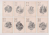 c.1864 American Playing Cards Civil War Era M. Nelson New York 46/52 Love Scenes
