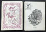 c.1864 American Playing Cards Civil War Era M. Nelson New York 46/52 Love Scenes