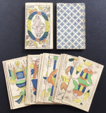 c.1870 Piedmont Tarot by an unknown maker, incomplete 44/78