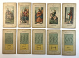 c.1890 Grimaud Grand Etteilla Tarot Egyptien Type I, 78/78 cards