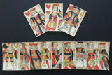 c.1750 Old Parisian Playing Cards 12 Courts Only G. de Paris France 18th Century