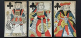 c.1750 Old Parisian Playing Cards 12 Courts Only G. de Paris France 18th Century