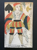 c.1750 Old Parisian Playing Cards 12 Courts Only G. de Paris France 18th Century
