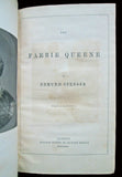 1839 The Fairie Queene EDMUND SPENSER Epic Elizabethan Poem 1/2 Marbled Leather