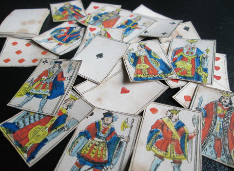 Old Miniature Playing Cards Napoleonic c.1800 Paris Pattern Pennyprints